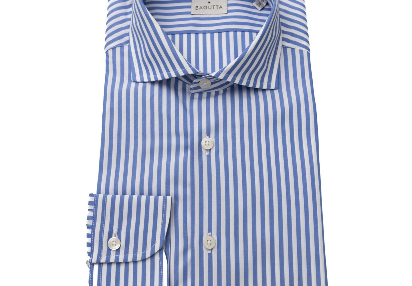 Bagutta 12745WALTER Riga Azzurra Shirt