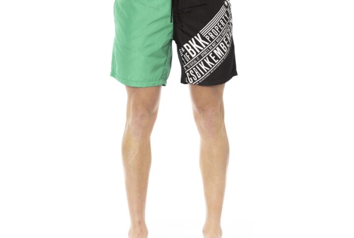 Bikkembergs Beachwear BKK1MBM09_GREEN&BLACK