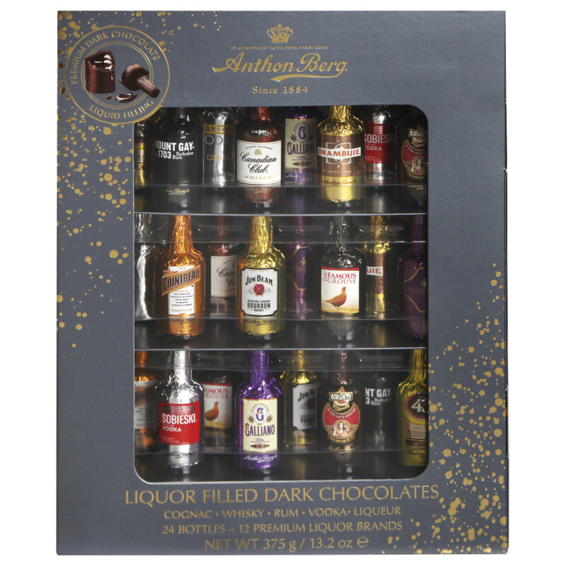 Anthon Berg 24pc chocolate liqueurs minibar