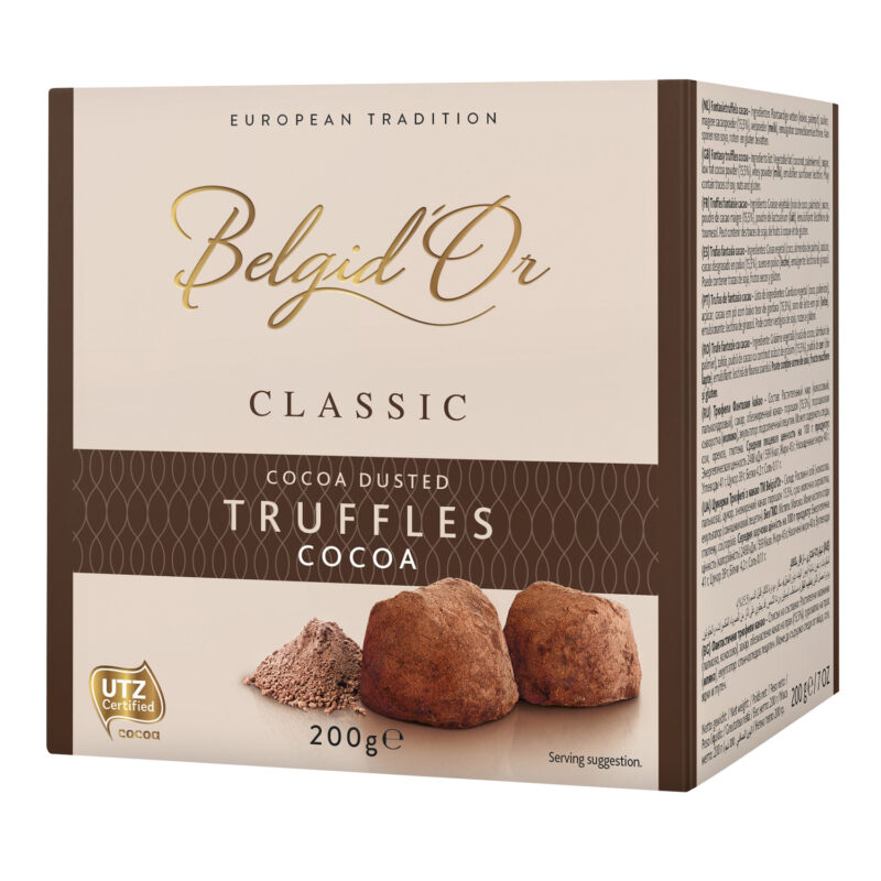 Belgian cocoa dusted truffles