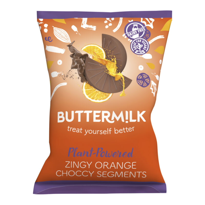 Buttermilk Dairy Free zingy orange segments in pouch