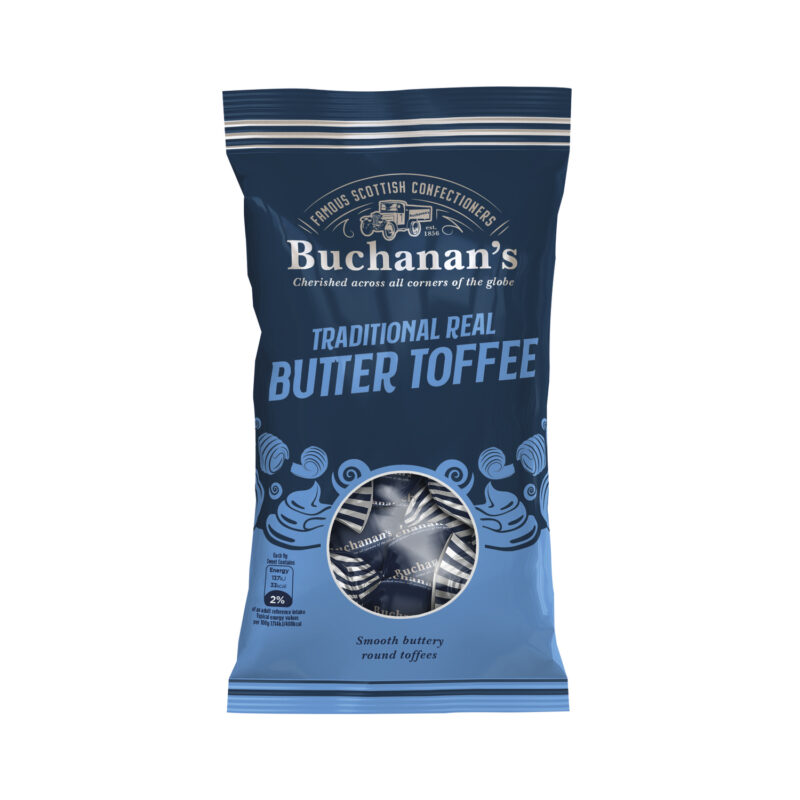 Buchanan's bag of Traditional Real Butter Toffees