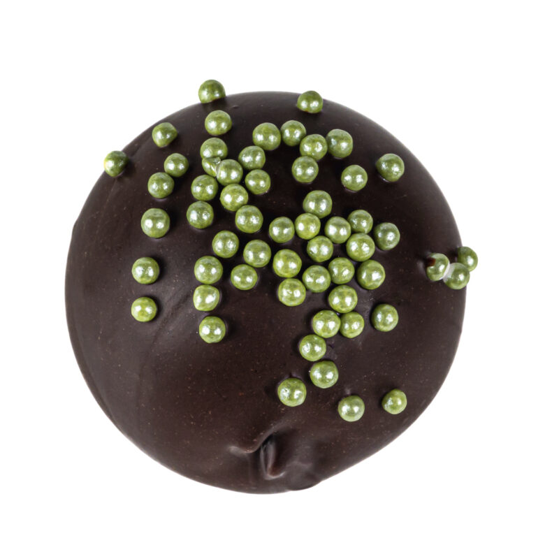 Lime truffle - flavoured oatmilk ganache in dark chocolate 12.8g
