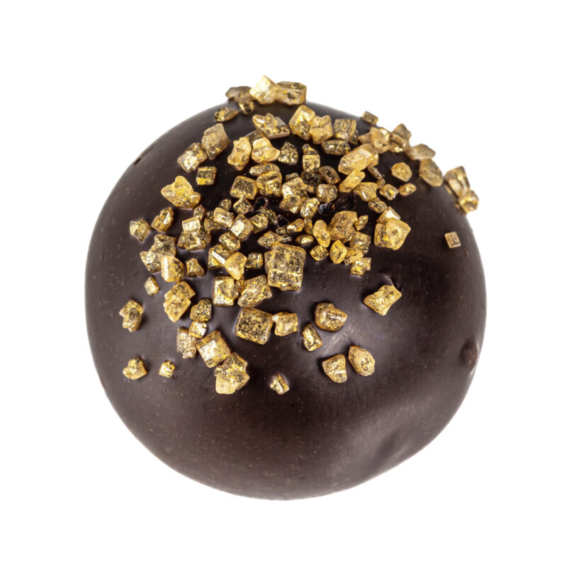 Spiced Rum truffle - flavoured oatmilk ganache in dark chocolate 12.8g