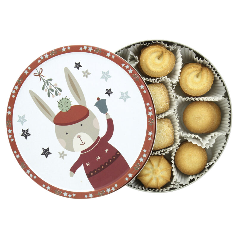 Winter woodland tins of cookies in assorted designs - VAT FREE