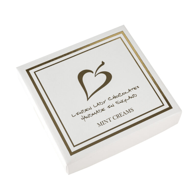 Linden Lady white gift box of mint creams