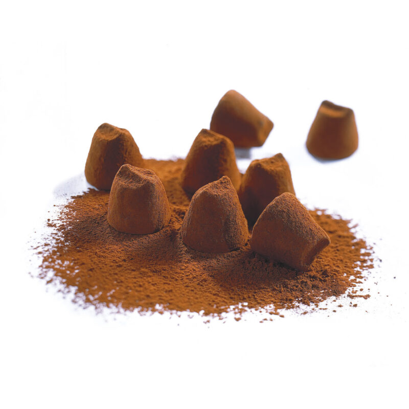 Salted butter caramel - cocoa dusted flavoured French truffles