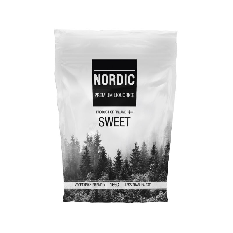 Sweet soft eating premium liquorice in sachet bag - vegetarian friendly