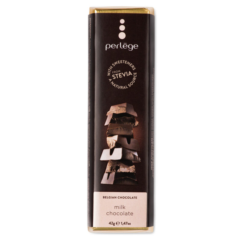 Solid milk chocolate bar