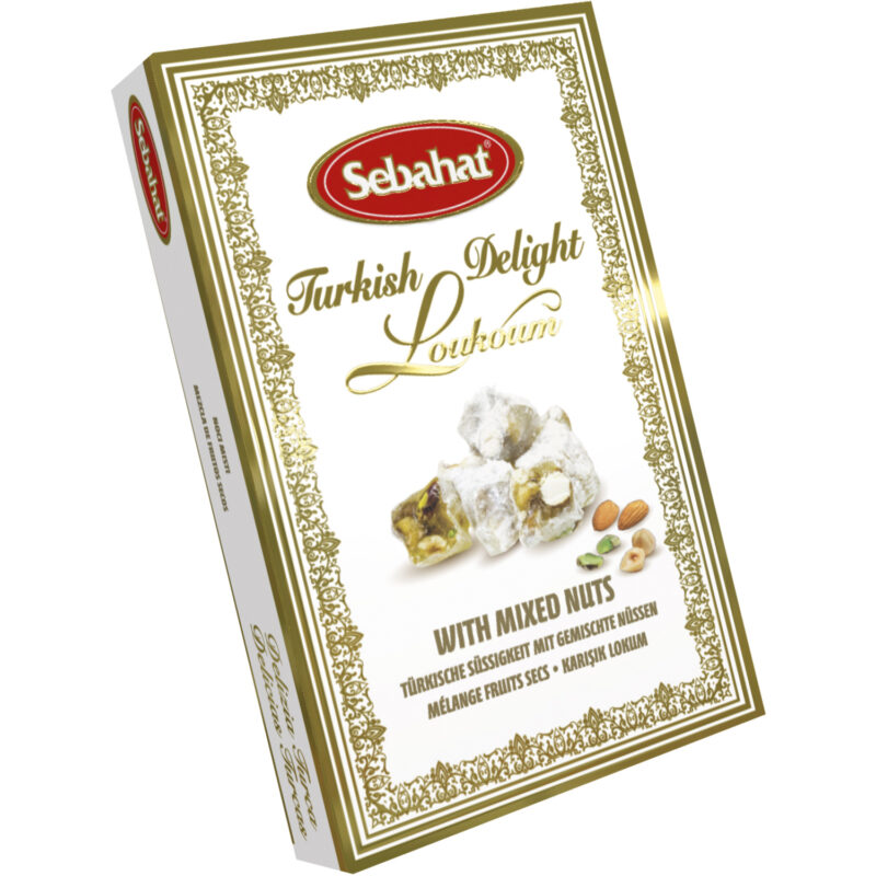 Mixed nut Turkish delight in gift box