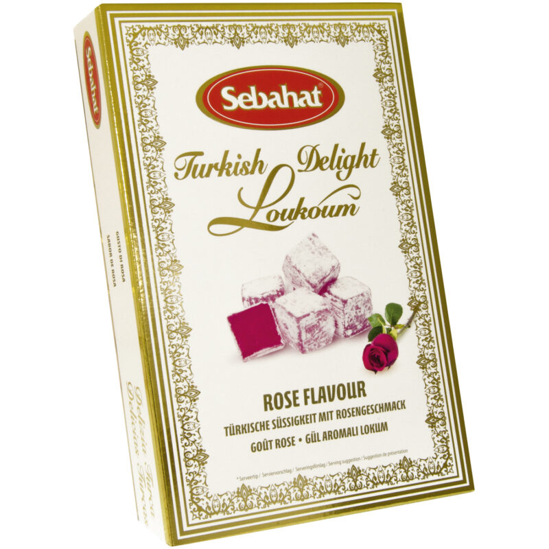 Rose Turkish delight in gift box