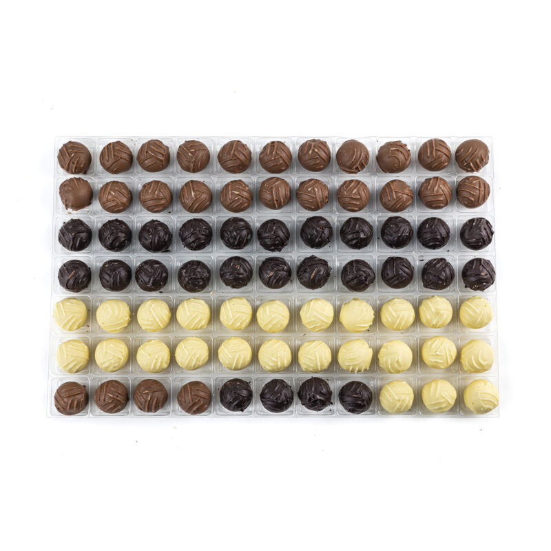 Classic English Truffle Selection - milk, dark and white cream truffles