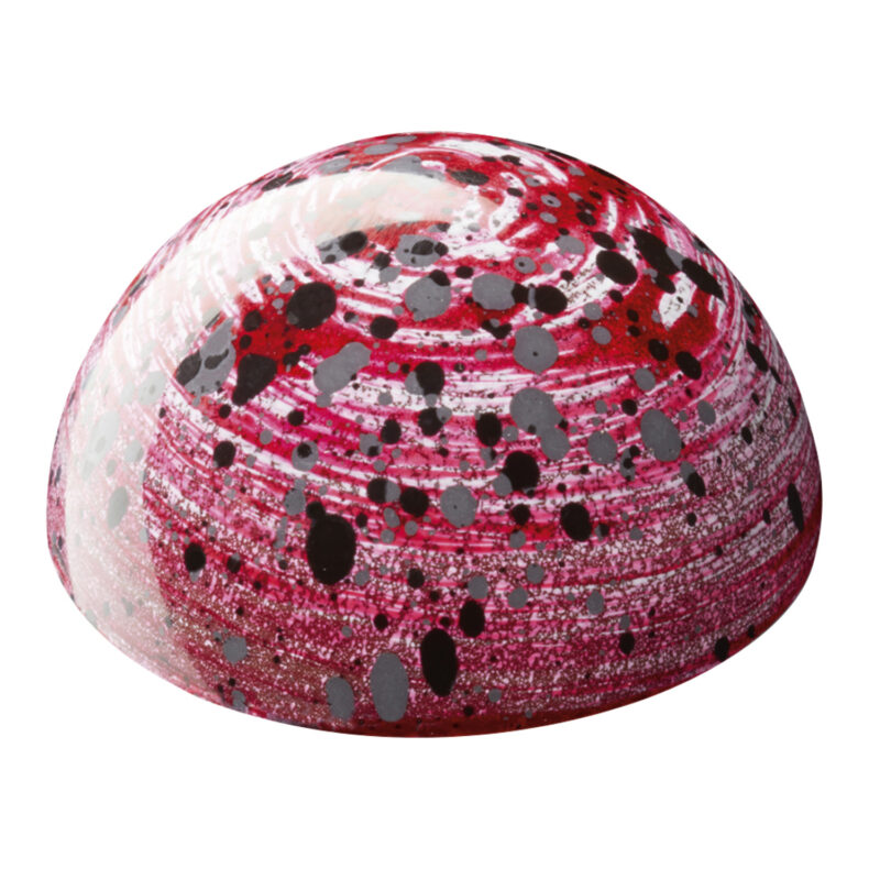 Picasso cranberry & yoghurt - cranberry jelly topped with yoghurt ganache in subtle white chocolate
