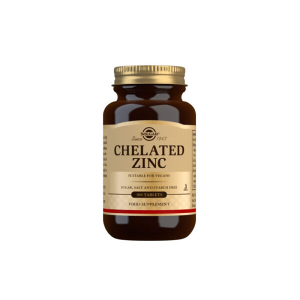 Solgar Chelated Zinc Tablets – Pack of 100