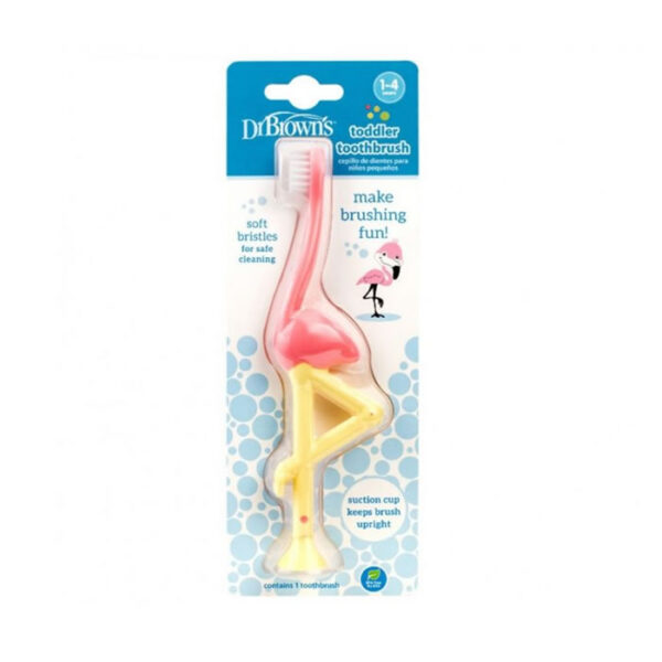Dr. Brown’s Toothbrush 1-4 Years Flamingo