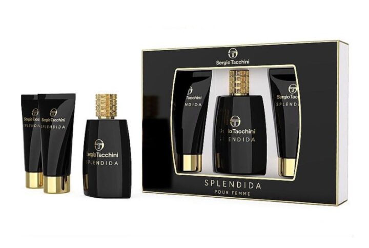 Sergio Tacchini Splendida Pour Femme Eau De Parfum 100ml Locion Corporal Perfumada 100ml Gel De Baó 100ml