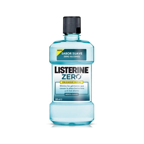 Listerine Zero Alcohol Mouthwash Soft Mint 500ml