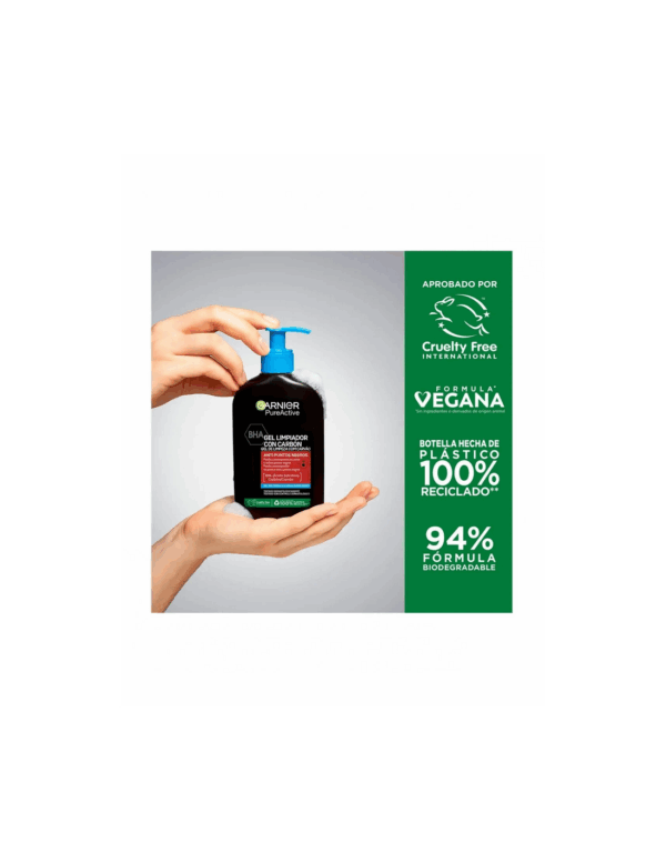 Garnier Pure Active Gel Limpiador Con Carbón 250ml