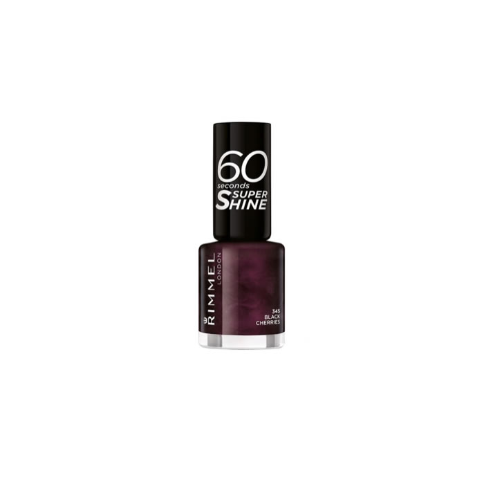 Rimmel 60 Seconds Super Shine 345 Black Cherries