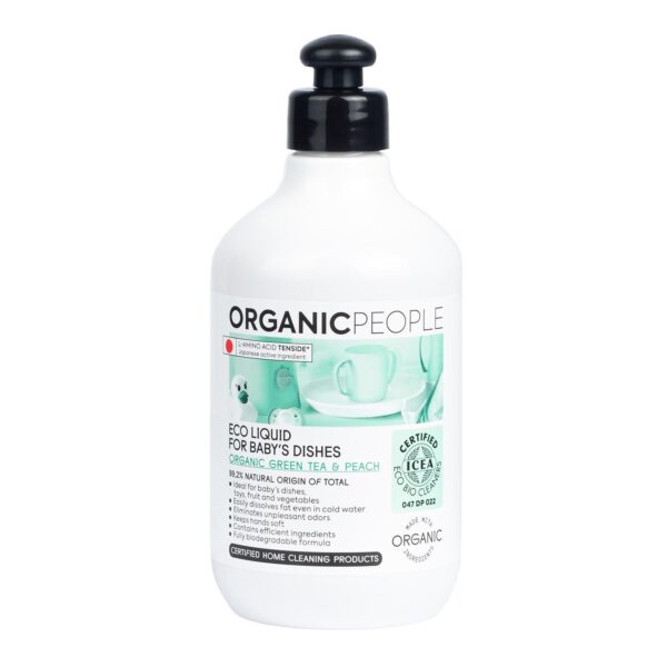 Organic People Organic Green Tea y Peach Eco Liquid For Baby’s Dishes 200ml
