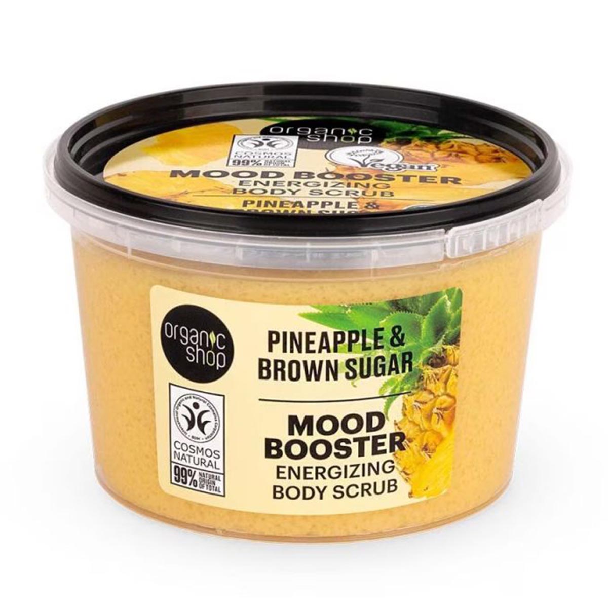 Organic Shop Mood Booster Piña Exfoliante Corporal Energizante
