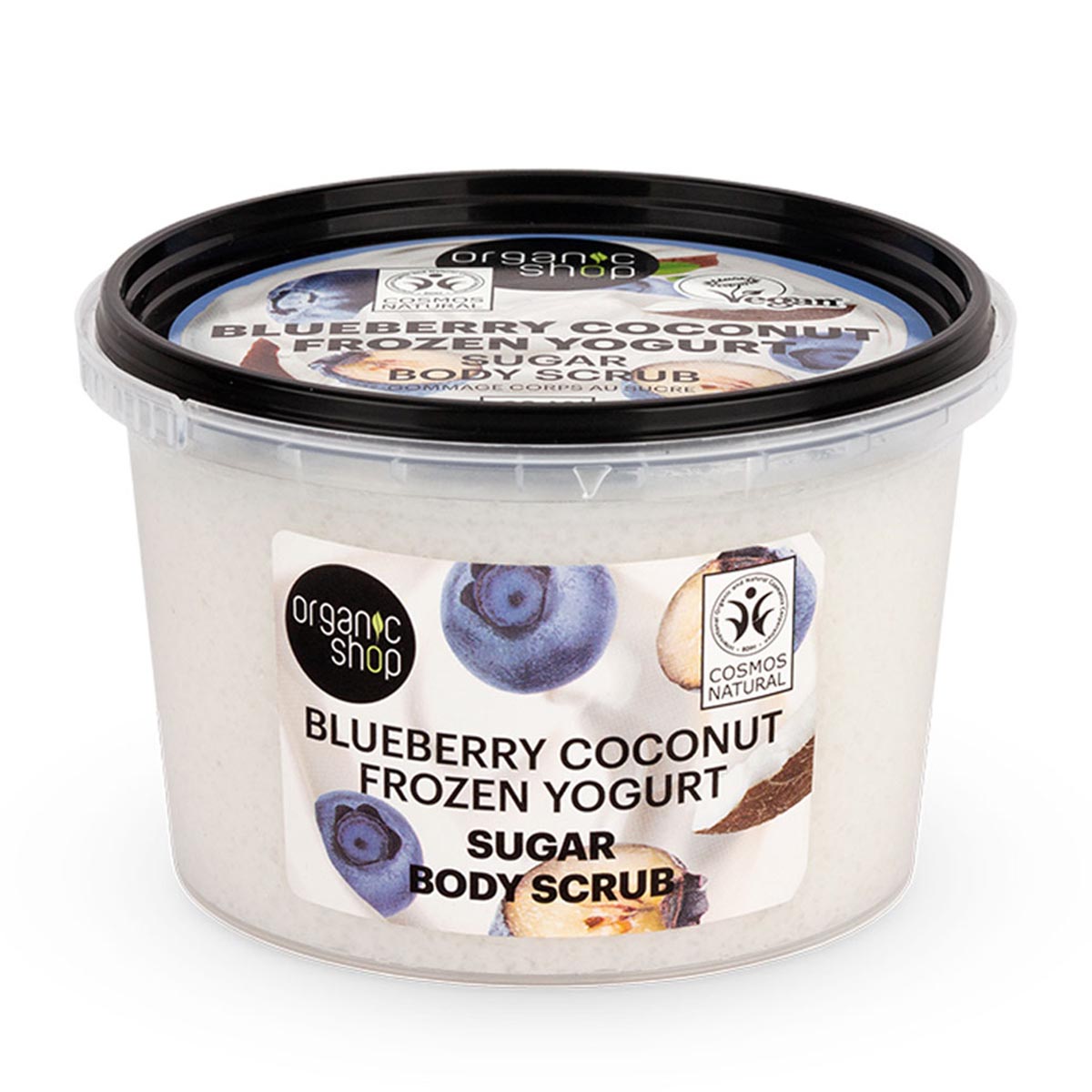 Organic Shop Blueberry Coconut Frozen Yogurt Exfoliante Corporal Azucar