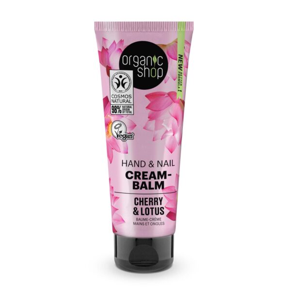 Organic Shop Cherry y Lotus Balsamo De Uñas Cream-Balm 75ml