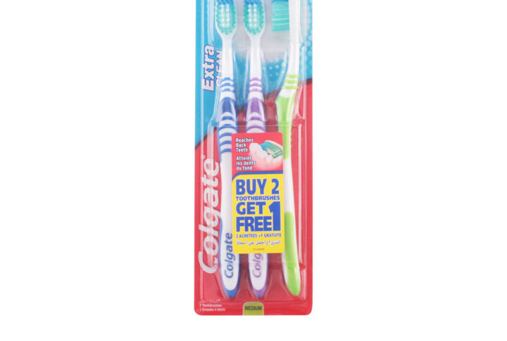 COLGATE Toothbrushes, Multicolour, 3 Pcs