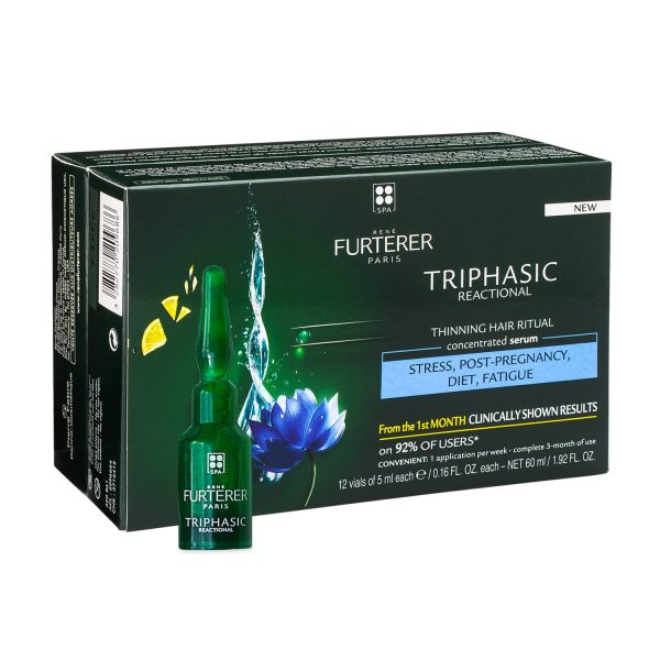 Rene Furterer Triphasic Anti-Hair Loss Treatment 12 Ampoules