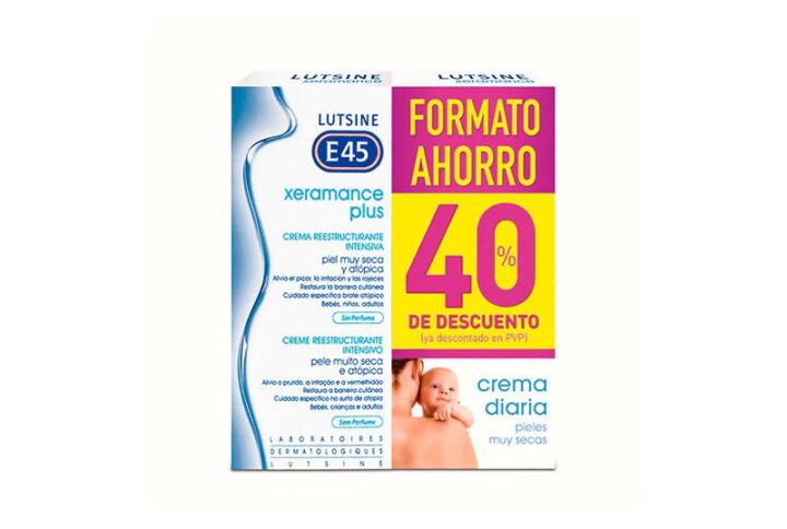 E45 Lutsine Xeramance Plus Sin Perfume DUPLO 100 ml + 100 ml