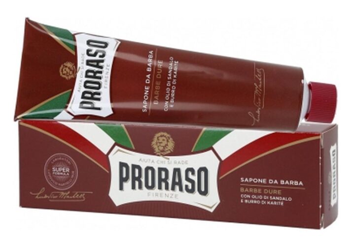 Proraso Barba Dura Rojo Jabon De Afeitar Sandalo y Karite 150ml