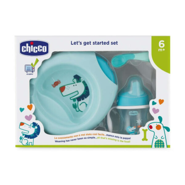Chicco Let’s Get Started 6m+ Blue Set 3 Pieces