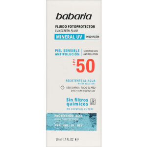 Fluido Facial Mineral UV SPF50 Babaria