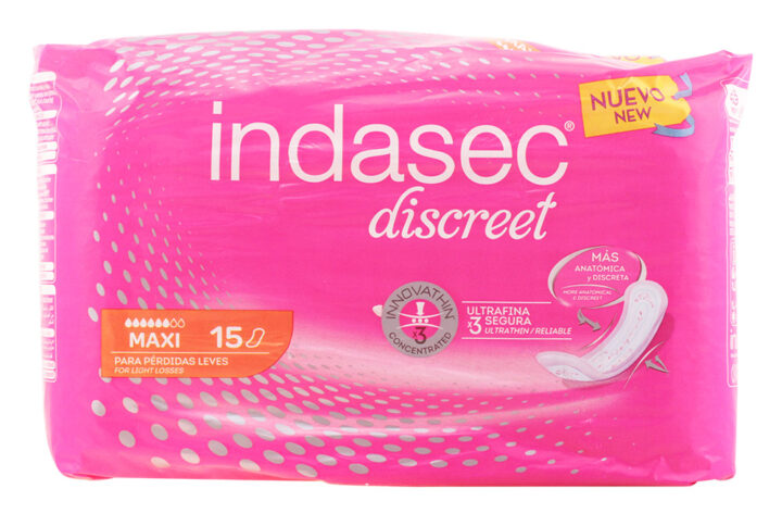 Indasec Compresses Incontinence Maxi 15 Units