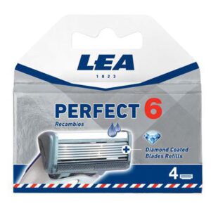 Replacement cartridges for the Lea Perfect 6 Blades + Diamond Blades razor 4 pcs