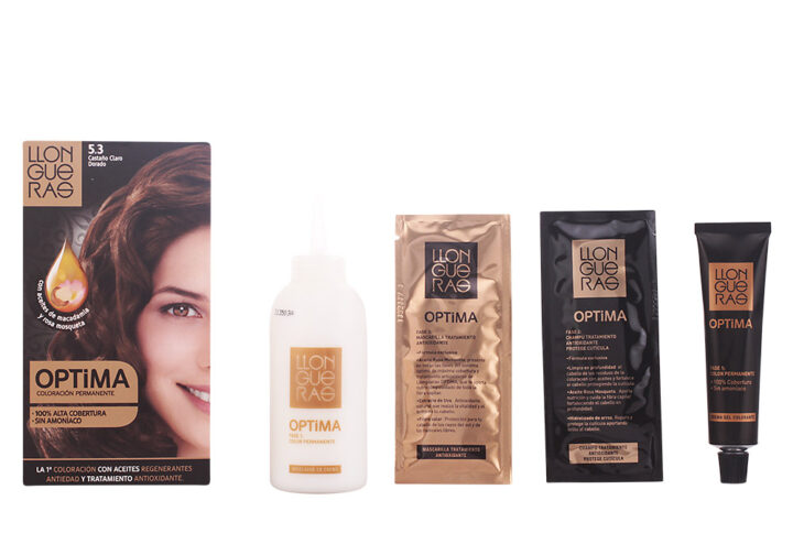 Llongueras Optima Permanent Hair Colour Ammonia Free 5.3 Light Golden Brown