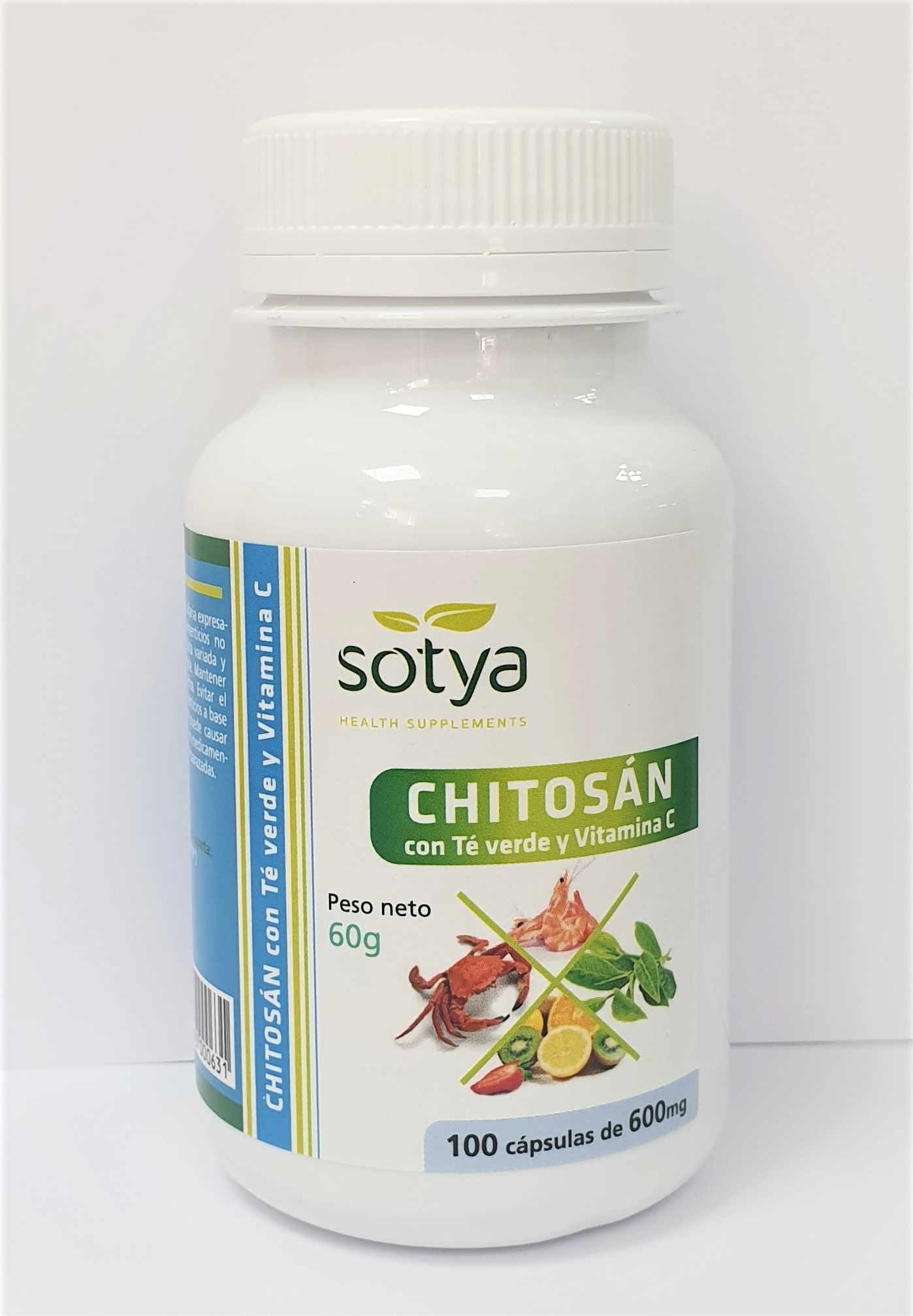 Sotya Chitosan Green Tea and Vitamin C 100 capsules | Carethy