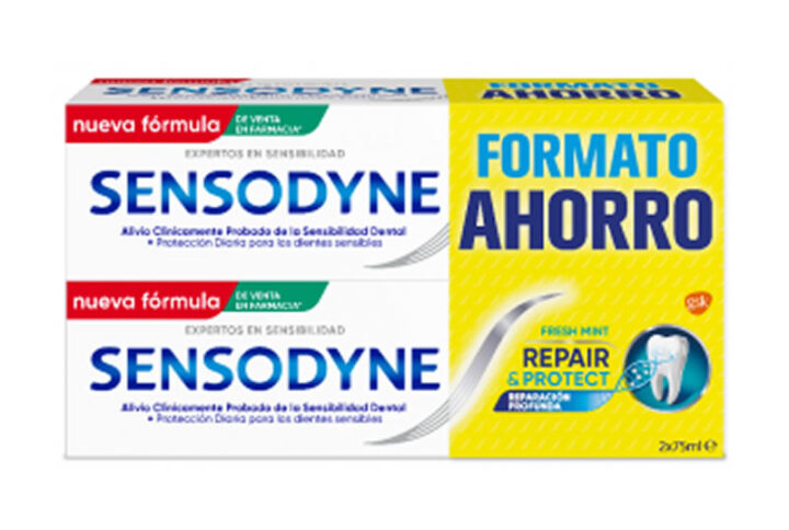 Sensodyne Repair And Protect Fresh Mint 75ml Twin Pack