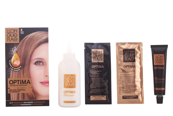 Llongueras Optima Permanent Hair Colour Ammonia Free 8 Light Blond