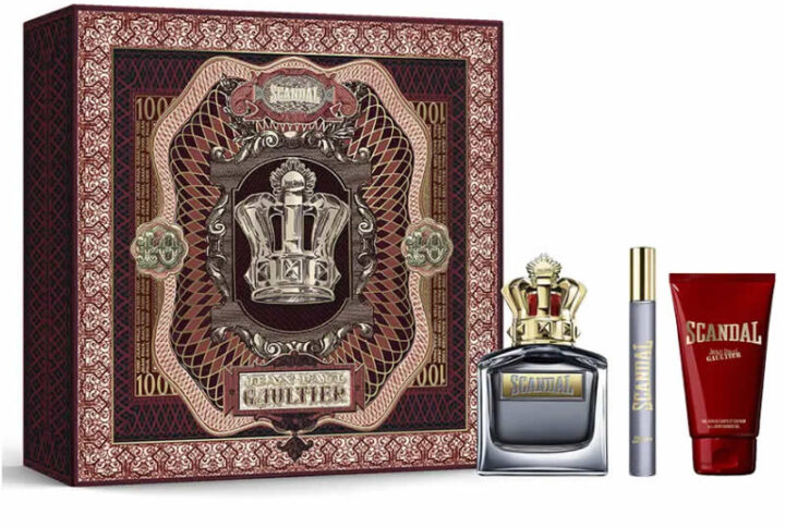 Jean Paul Gaultier Scandal For Him Eau De Toilette Spray 100ml Set 3 Pieces