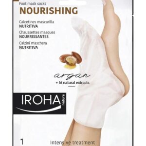 Nourish and soften your feet with Iroha Nature Argan y Macadamia Nourishing Socks 1 U. Enriched with natural oils for smooth, hydrated skin.
