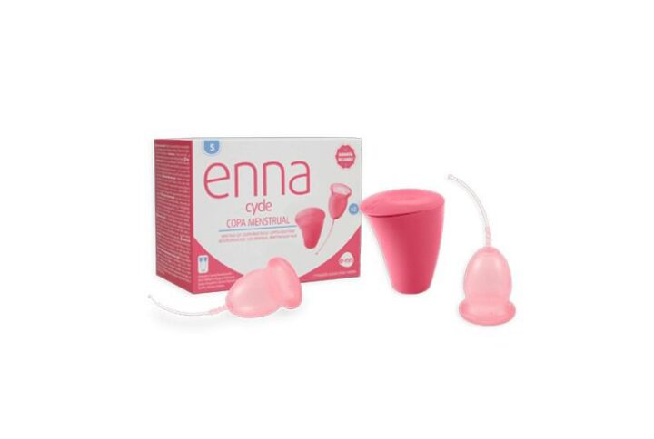 Enna Cycle Menstrual Cup Size S 2 Cups Sterilizer