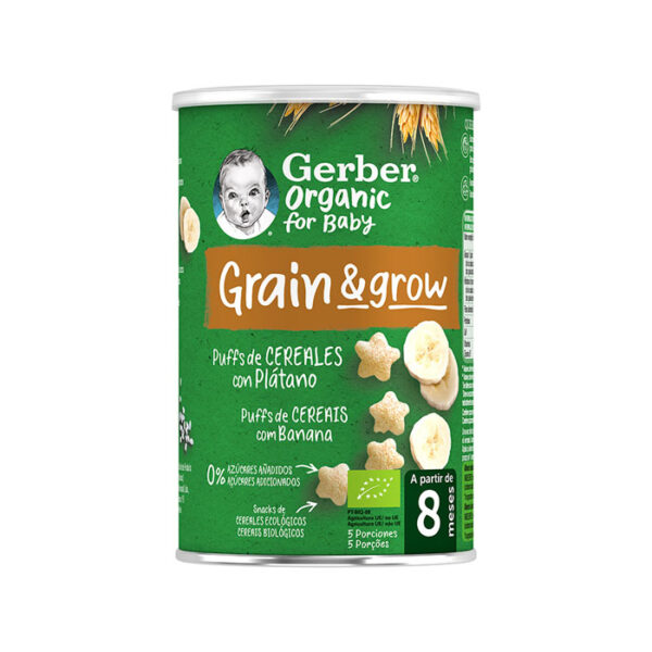Gerber Organic Puff Cereals and Banana