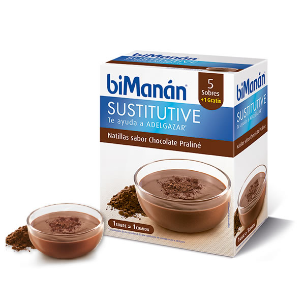 Bimanán Sustitutive Praline Custard 5 Units