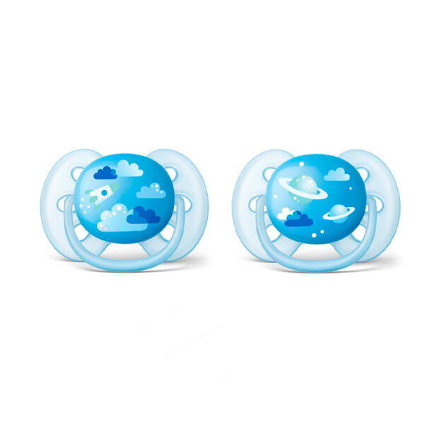 Avent Girl’s Ultra Soft Deco Soother 6-18 Months 2U
