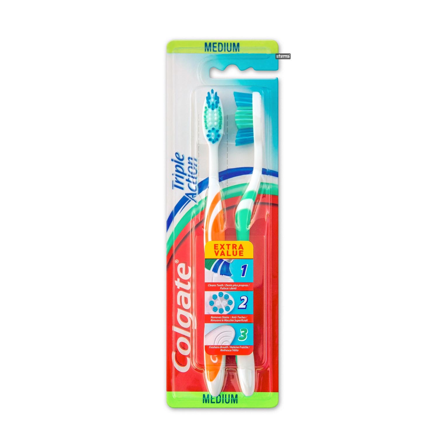 Colgate Toothbrush Triple Action Medium 1