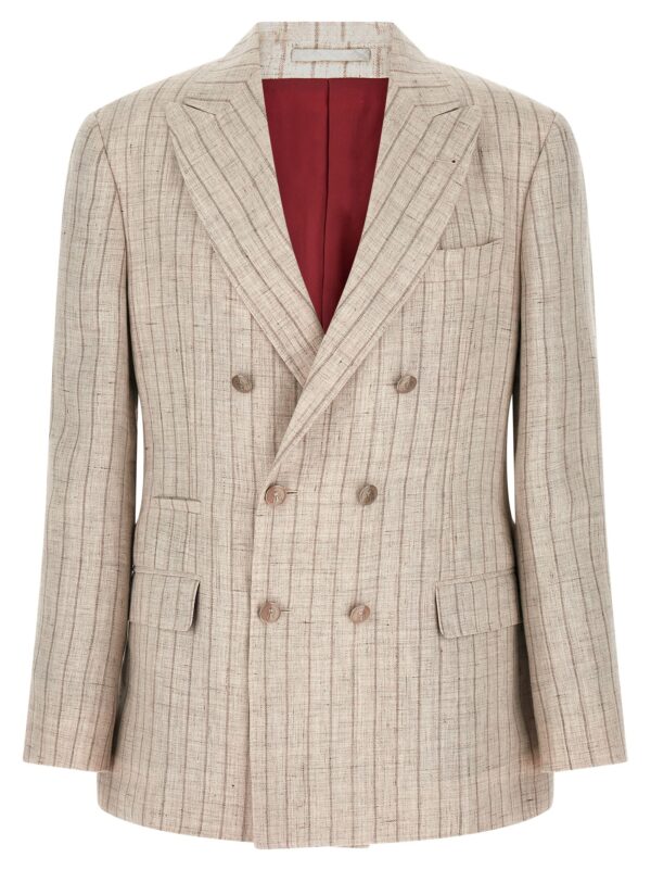 Gray Linen Blazer