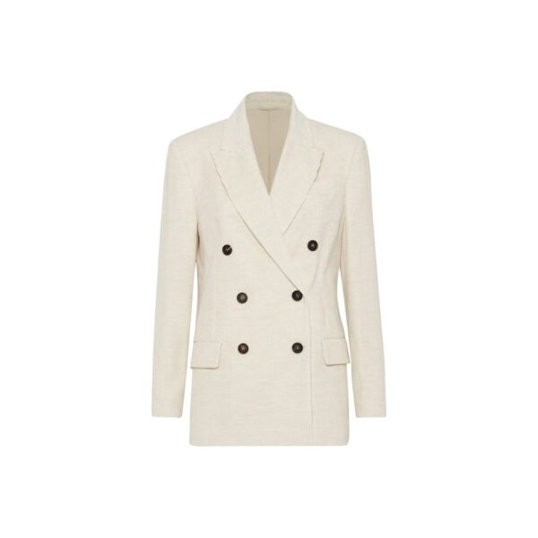 White Cotton Blazer