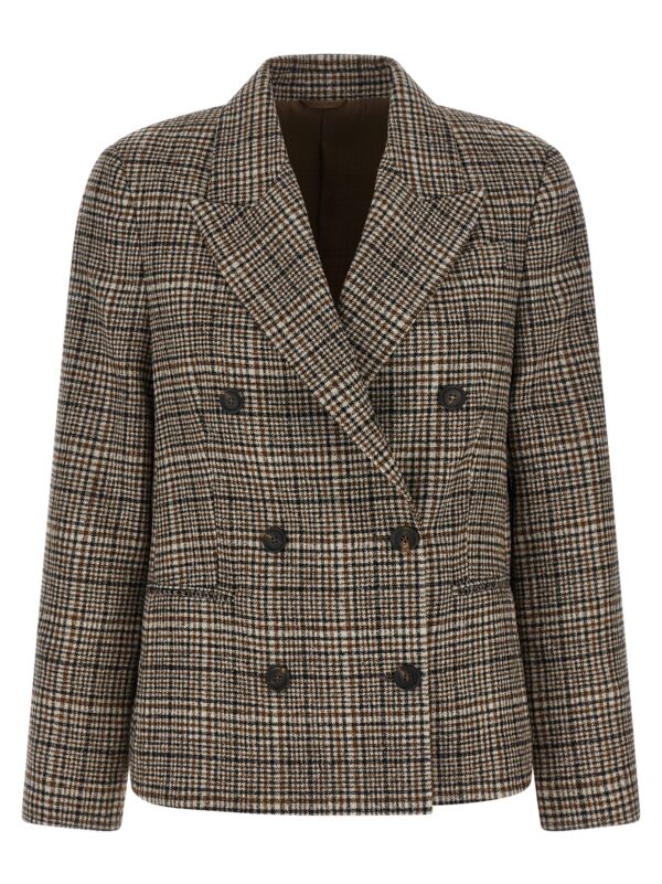 Beige Alpaca Leather Blazer