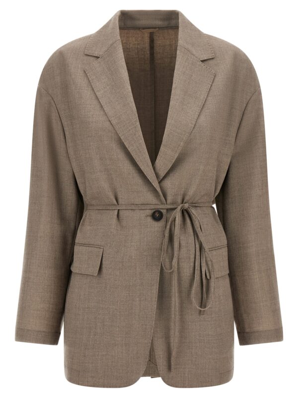 Beige Virgin Wool Blazer